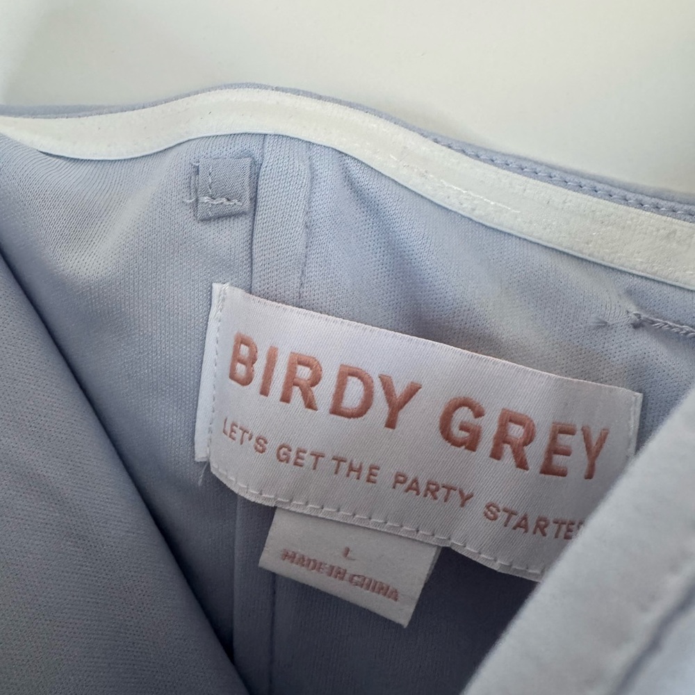 Birdy Grey - Ice Blue Chiffon Convertible Bridesmaid dress “Grace” with slit - Picture 9 of 10